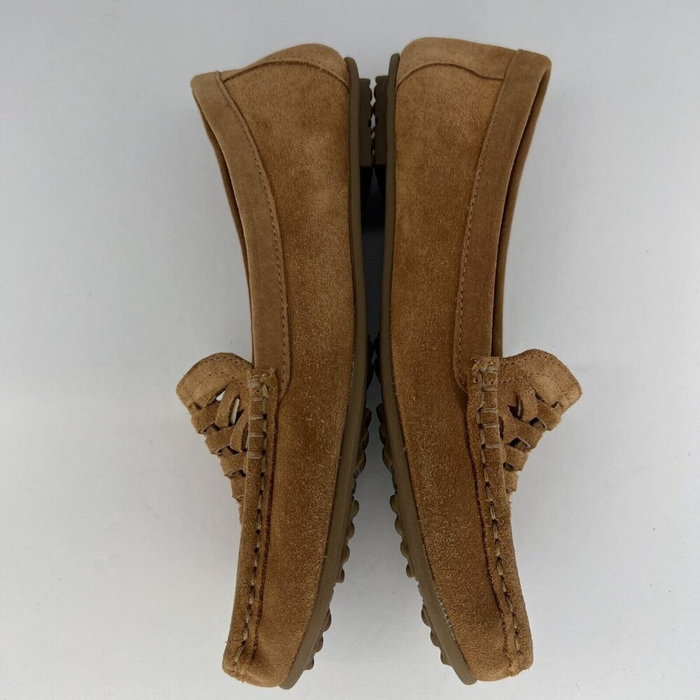 Isaac Mizrahi Womens A272931 Manton Brown Suede Slip-On Moccasin Size 5M Loafers - Picture 7 of 10